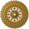 Ekena Millwork Sellek Ceiling Medallion (Fits Canopies up to 1 1/8"), 18 1/2"OD x 7/8"ID x 1 1/2"P, Iridescent Gold CM18SKIGS - alternate 1